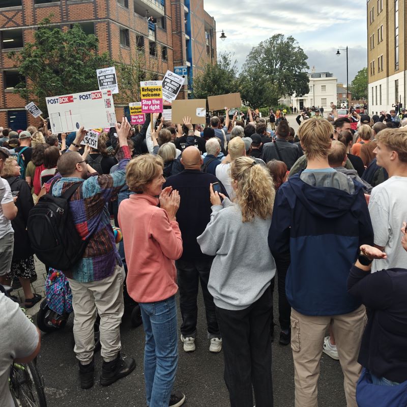 Southampton’s anti-fascist counter demonstration – last night we took our country back