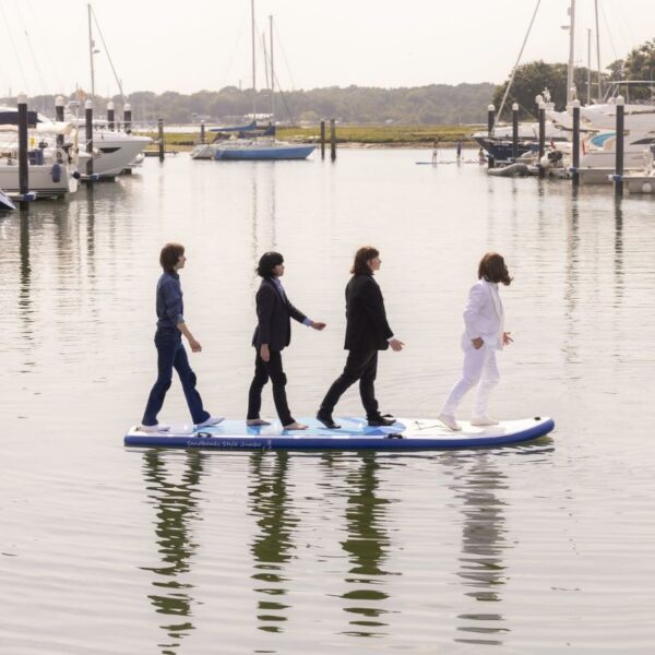 Southampton International Boat Show recreates Abbey Road album cover on the water