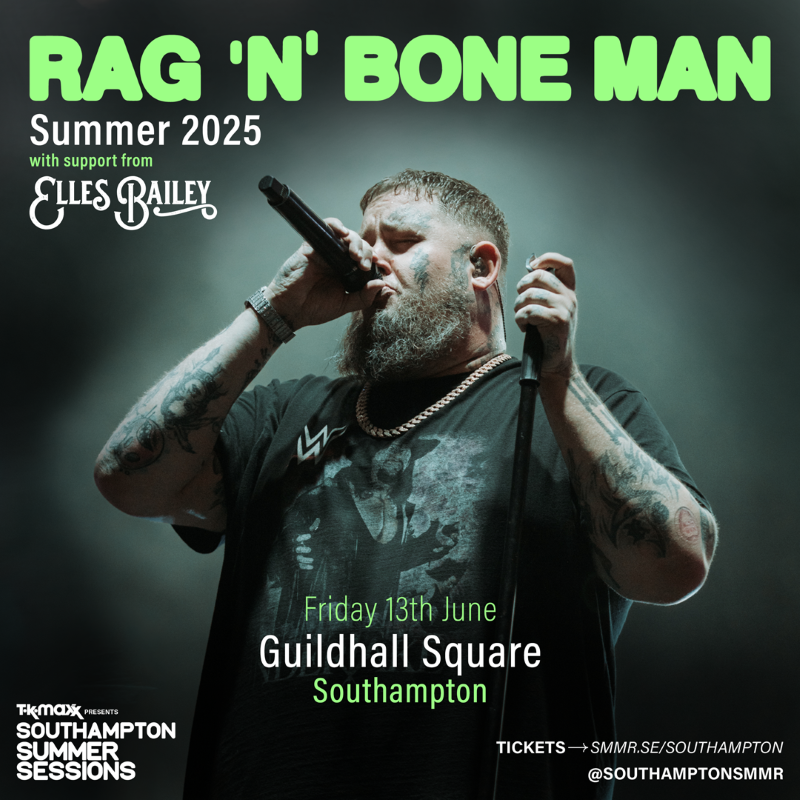 Rag’n’Bone Man and UB40 ft. Ali Campbell to headline TK Maxx Presents Southampton