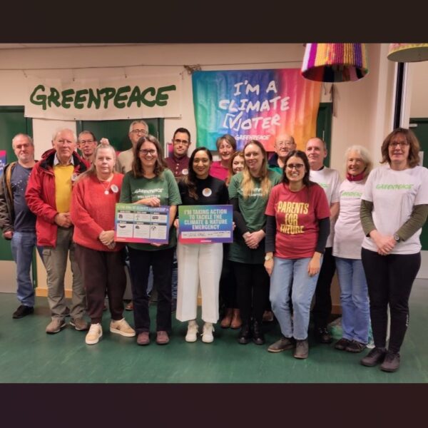 Greenpeace Southampton Test volunteers and constituents host event to show MP constituents want urgent action to protect environment